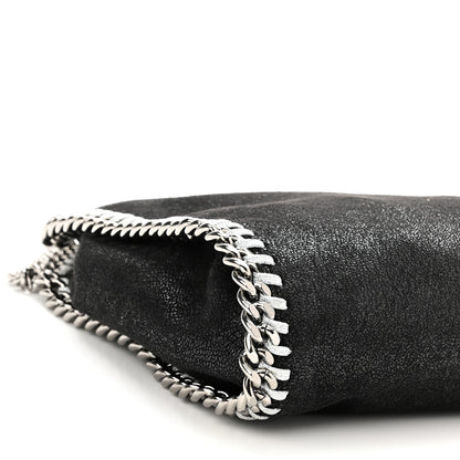 Stella McCartney Shaggy Deer Mini Falabella Fold Over Tote Black 8 of 9