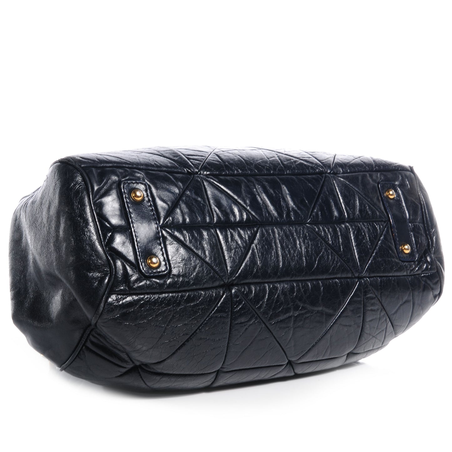 Leather Patchwork Stam Indigo