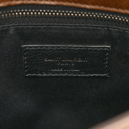 Saint Laurent Crinkled Calfskin Matelasse Monogram Medium Niki Chain Satchel Tan Brown 6 of 11