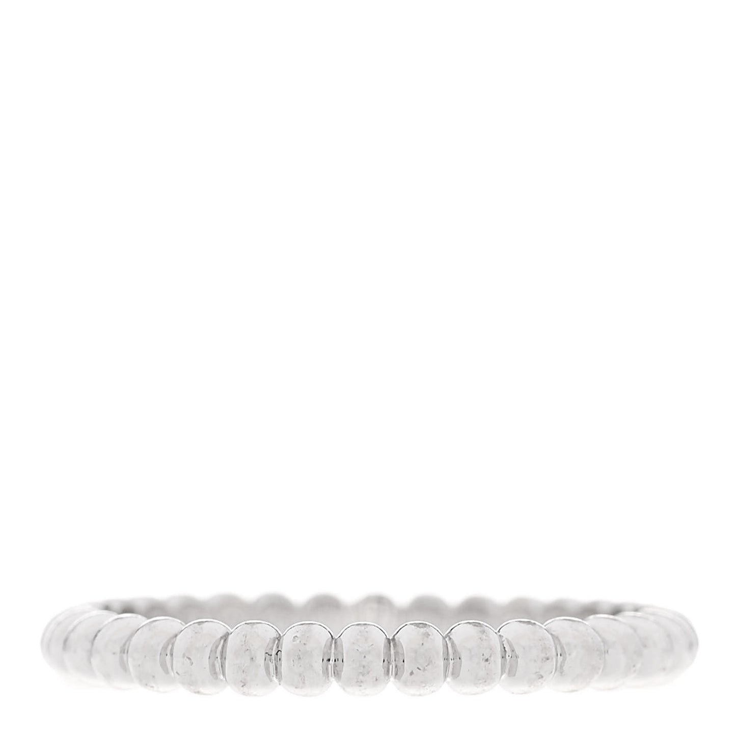 18K White Gold Small Perlee Ring 49 5
