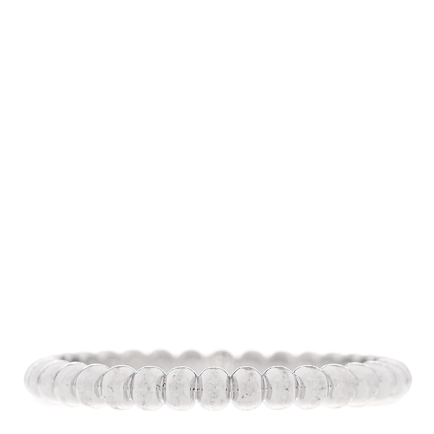 Van Cleef & Arpels 18K White Gold Small Perlee Ring 49 5 3 of 5