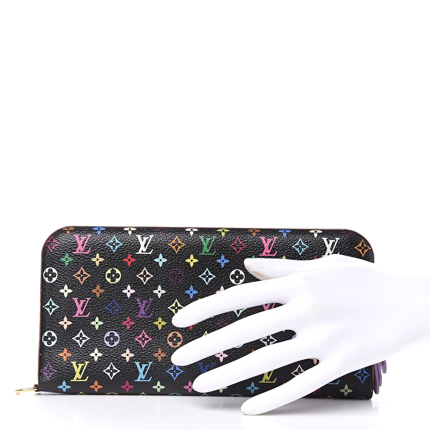 Louis Vuitton Monogram Multicolor Insolite Wallet Black Violet 2 of 6