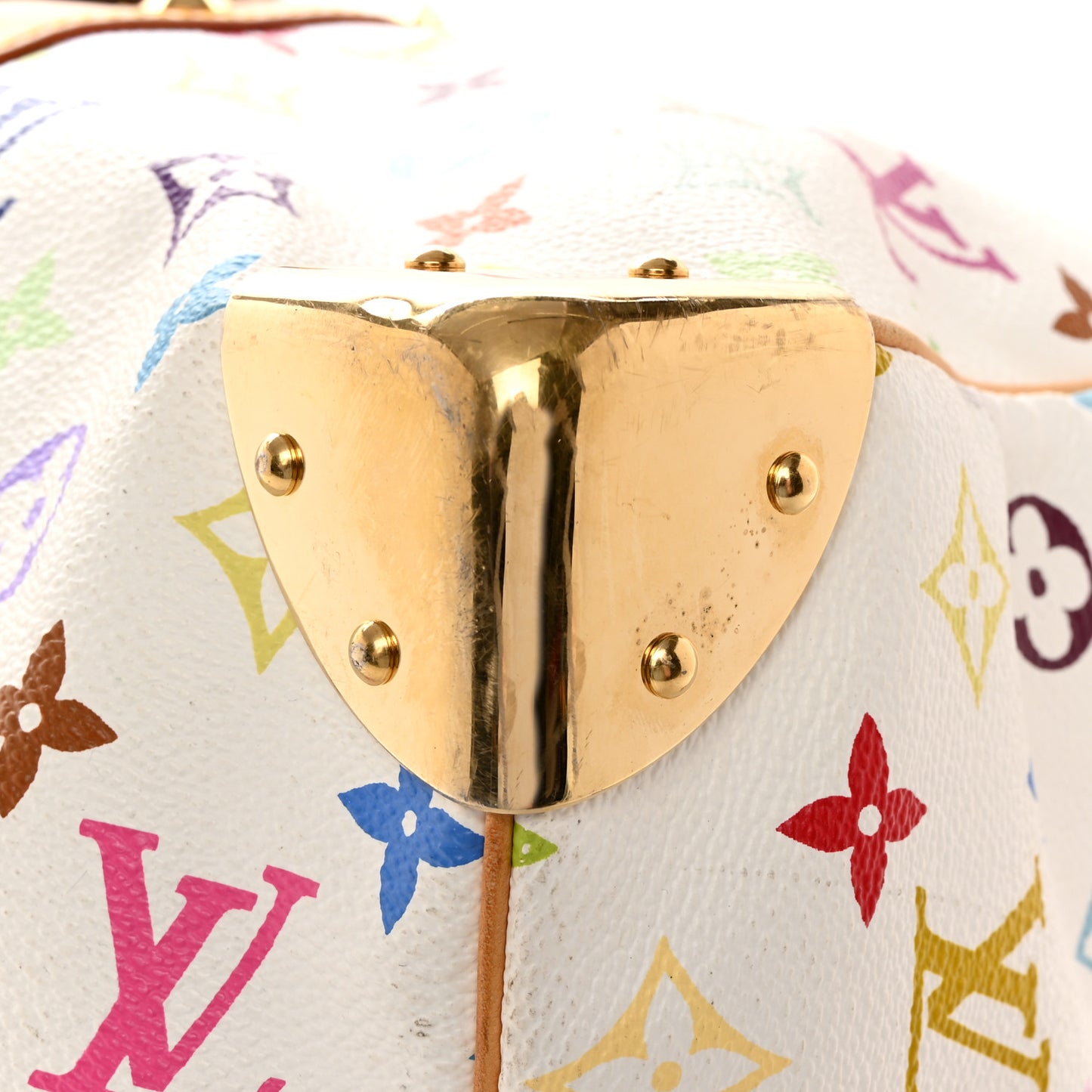 Monogram Multicolor Keepall 45 White