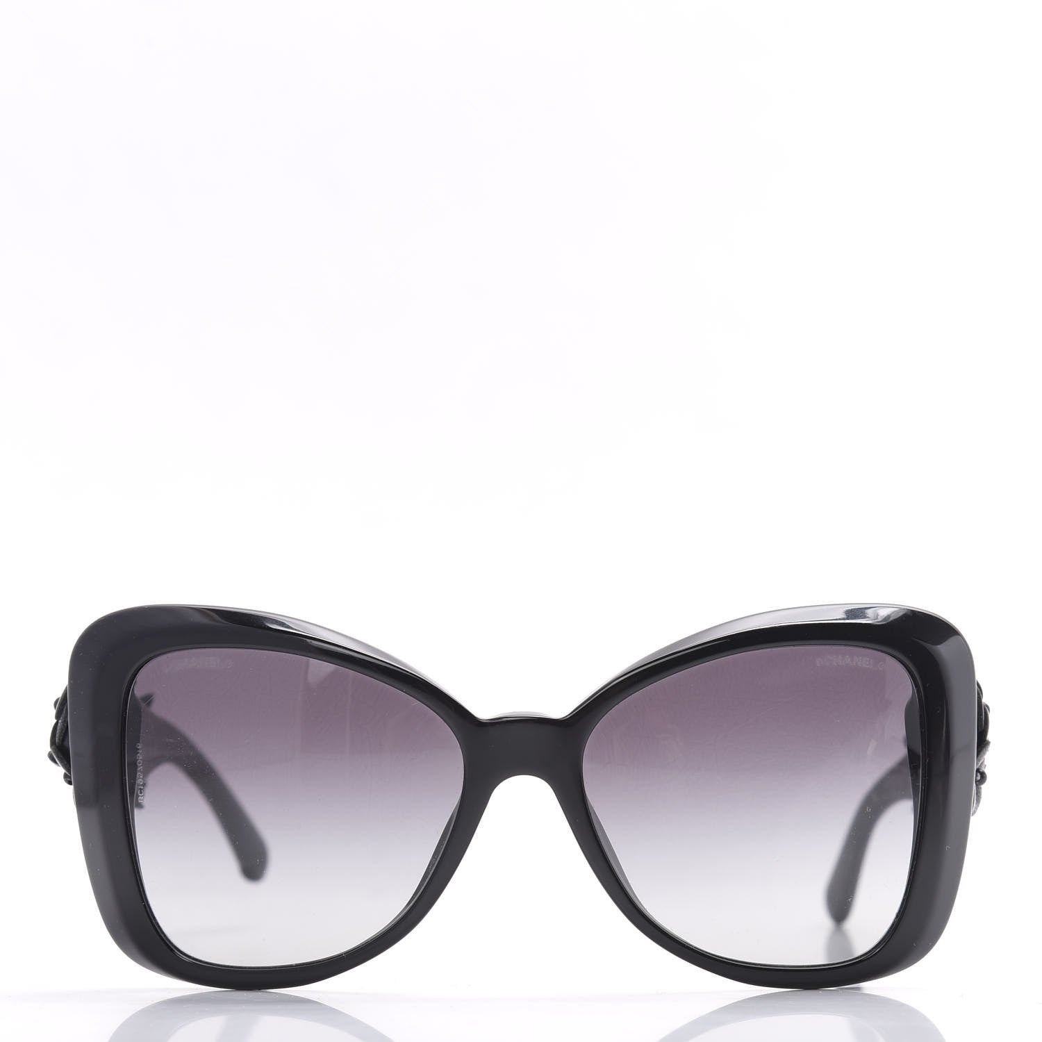 Chanel Lambskin Camellia CC Sunglasses 5317-Q Black 2 of 7