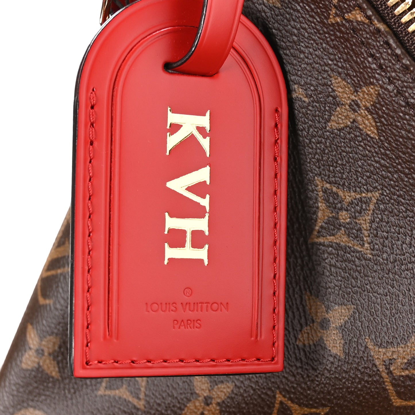 Calfskin Monogram Keepall Bandouliere 50 Coquelicot