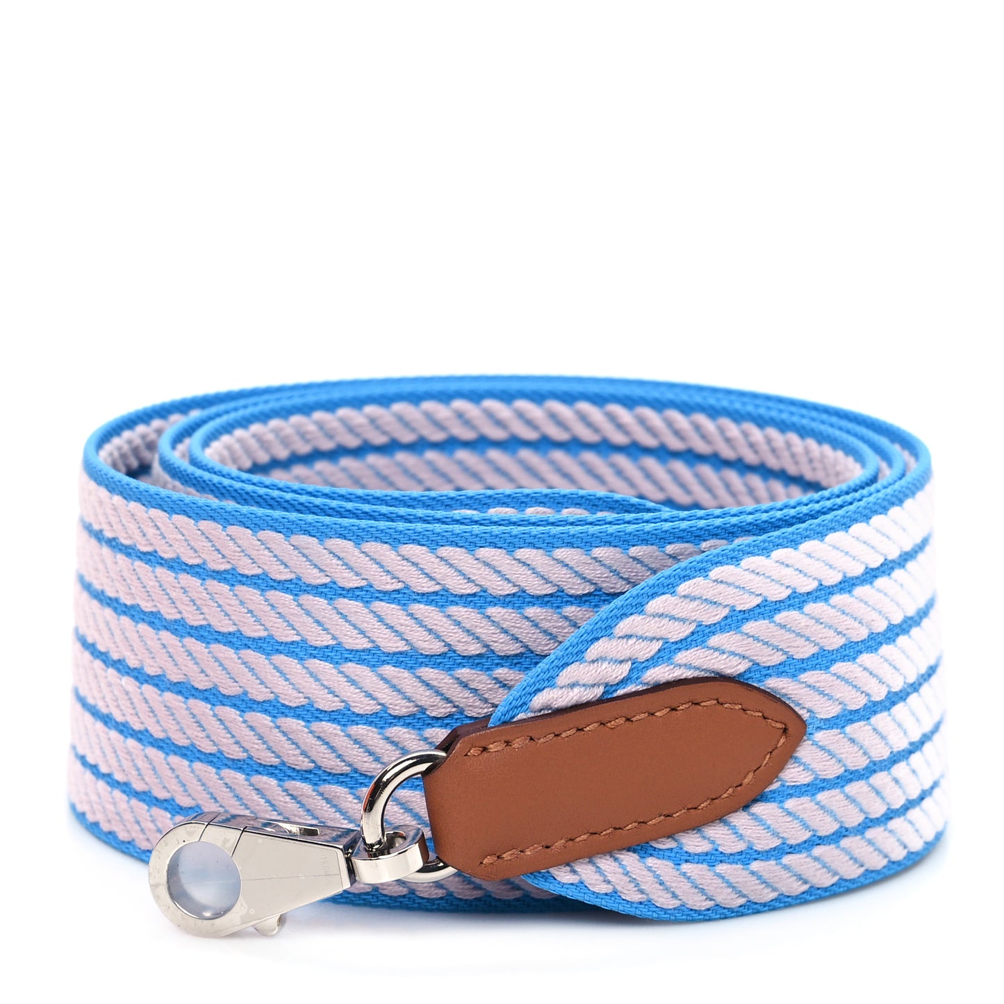 Toile Swift 50mm Sangle Cordage Shoulder Strap Azur Mauve Pale Gold