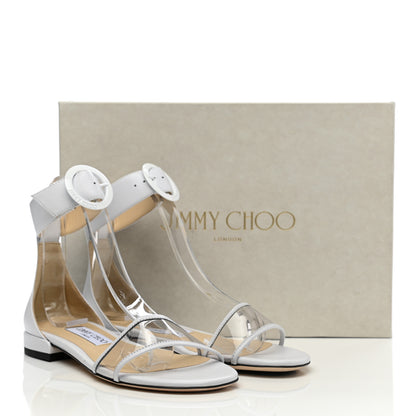 Jimmy Choo Calfskin Sandals 35.5 White 11 of 11