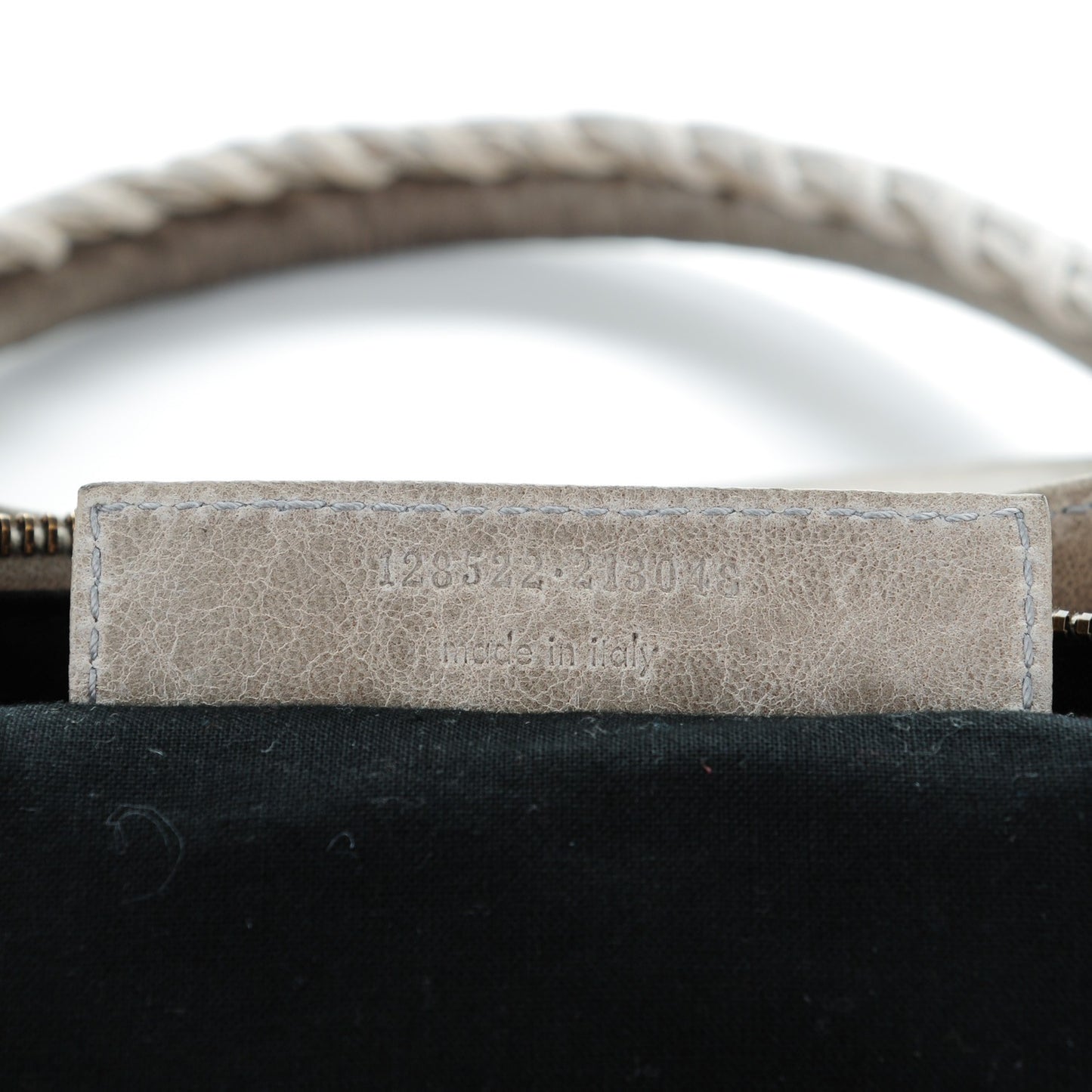 Chevre Classic Hardware Purse Greige
