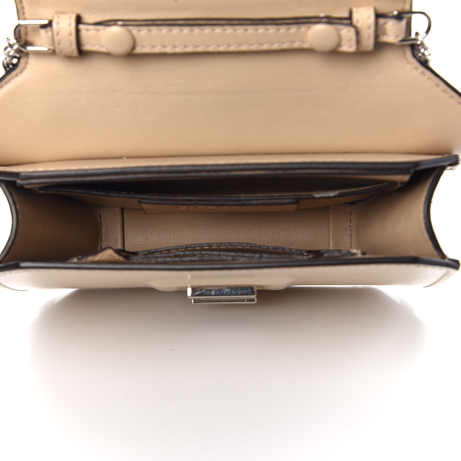 Givenchy Calfskin Bow Cut Chain Wallet Beige 5 of 10