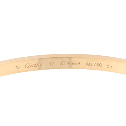 Cartier 18K Yellow Gold Small LOVE Bracelet 17 3 of 8