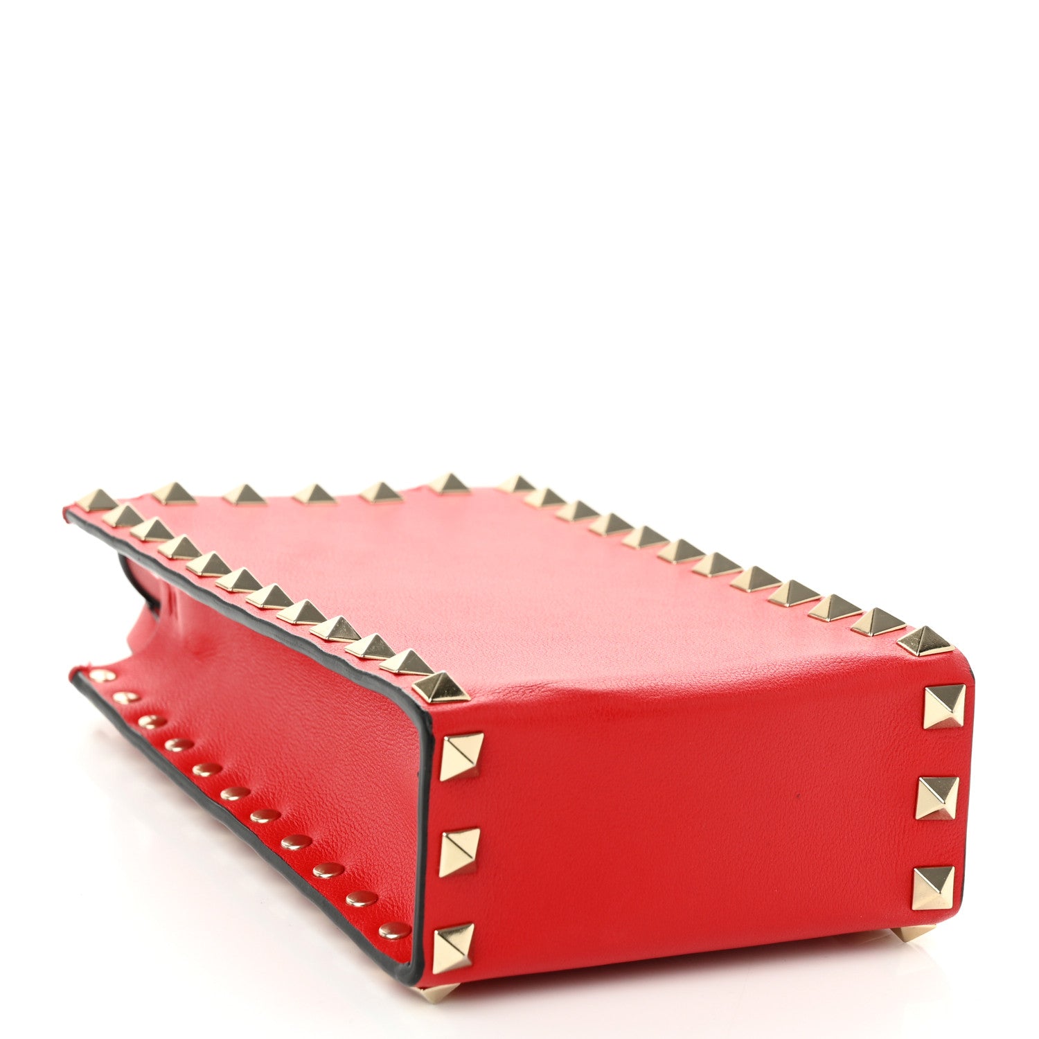 Valentino Garavani Calfskin Rockstud Phone Holder Red 4 of 10