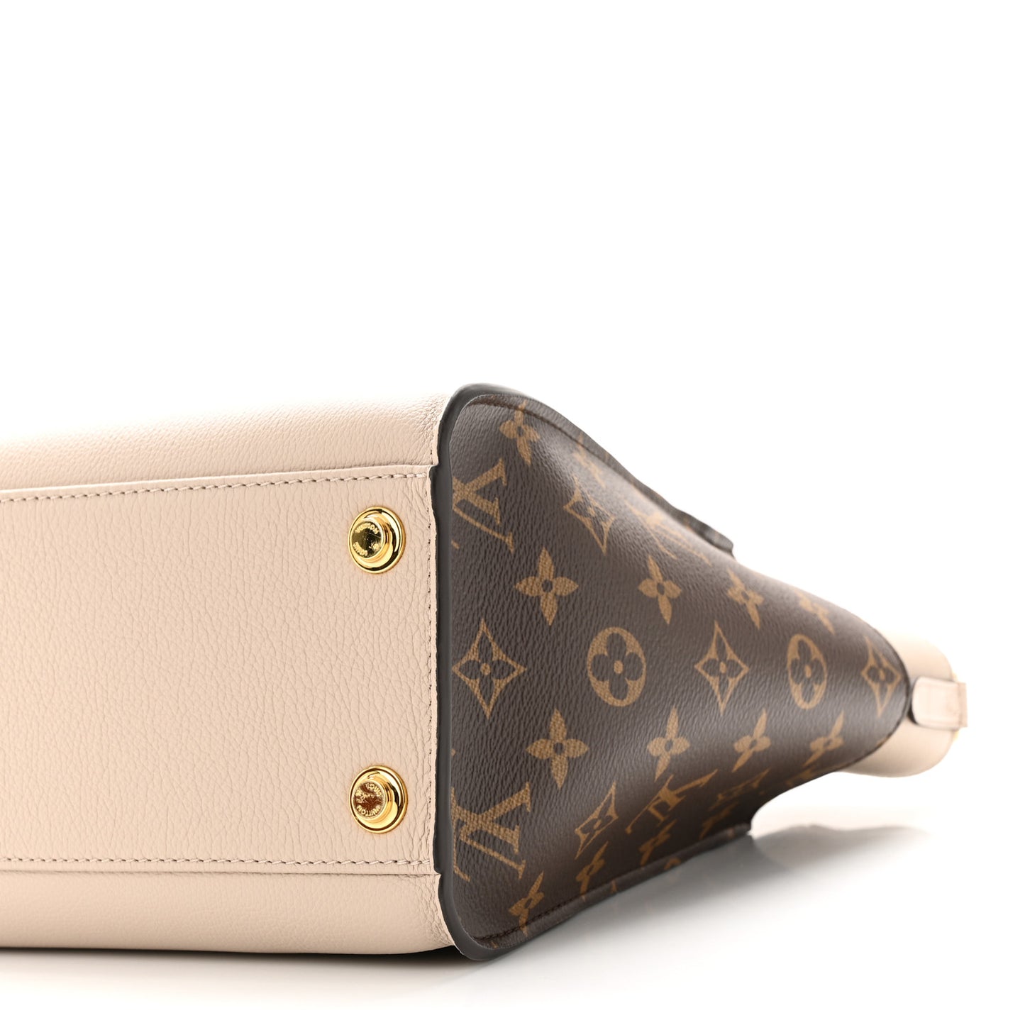 Calfskin Monogram On My Side MM Greige