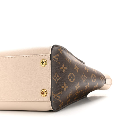 Louis Vuitton Calfskin Monogram On My Side MM Greige 9 of 9