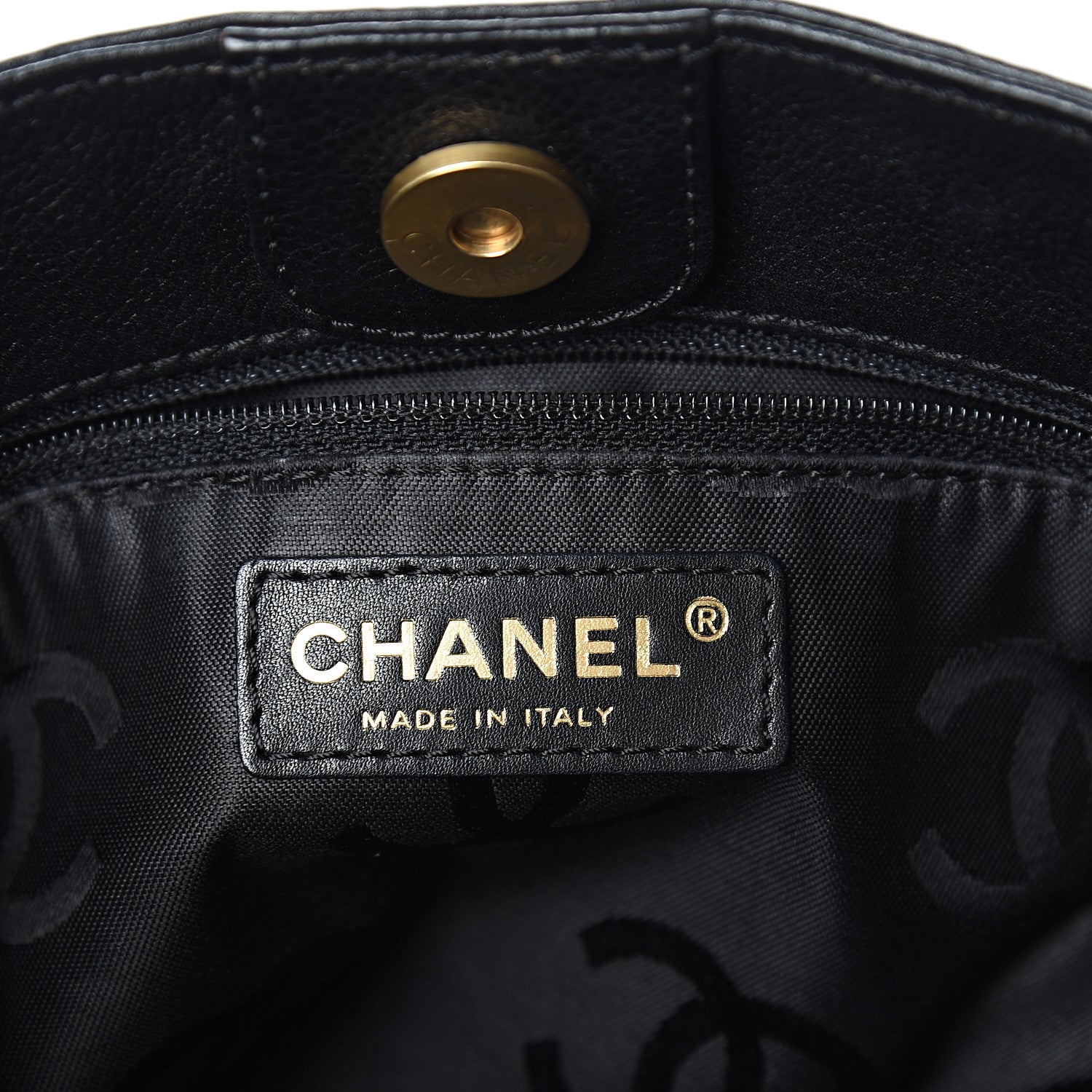 Chanel Caviar CC Shoulder Bag Black 5 of 9