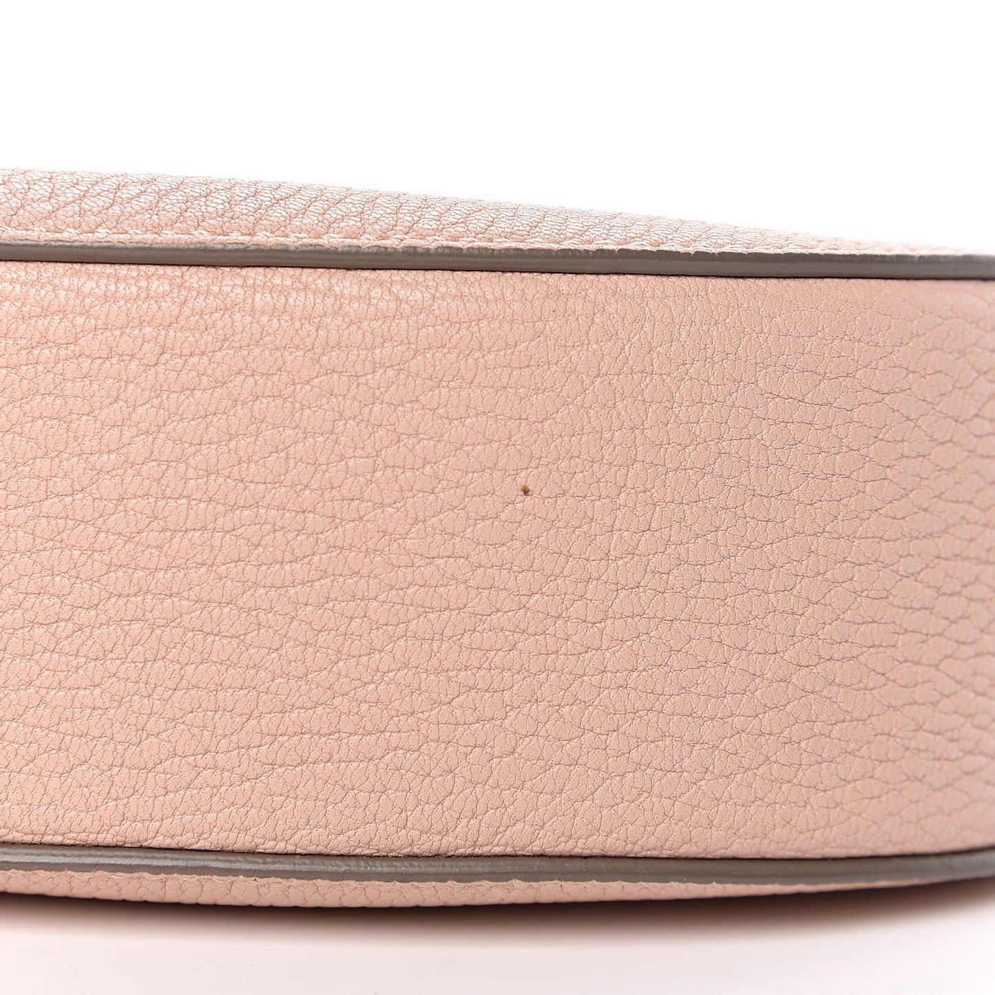 Grained Lambskin Mini Drew Shoulder Bag Cement Pink