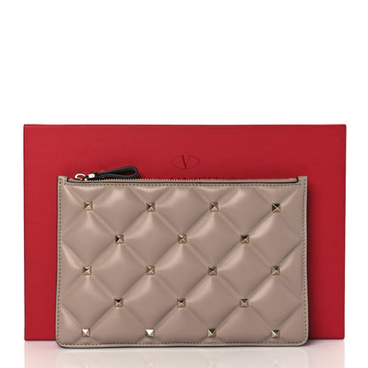 Valentino Garavani Nappa Candystud Zip Pouch Poudre 9 of 12