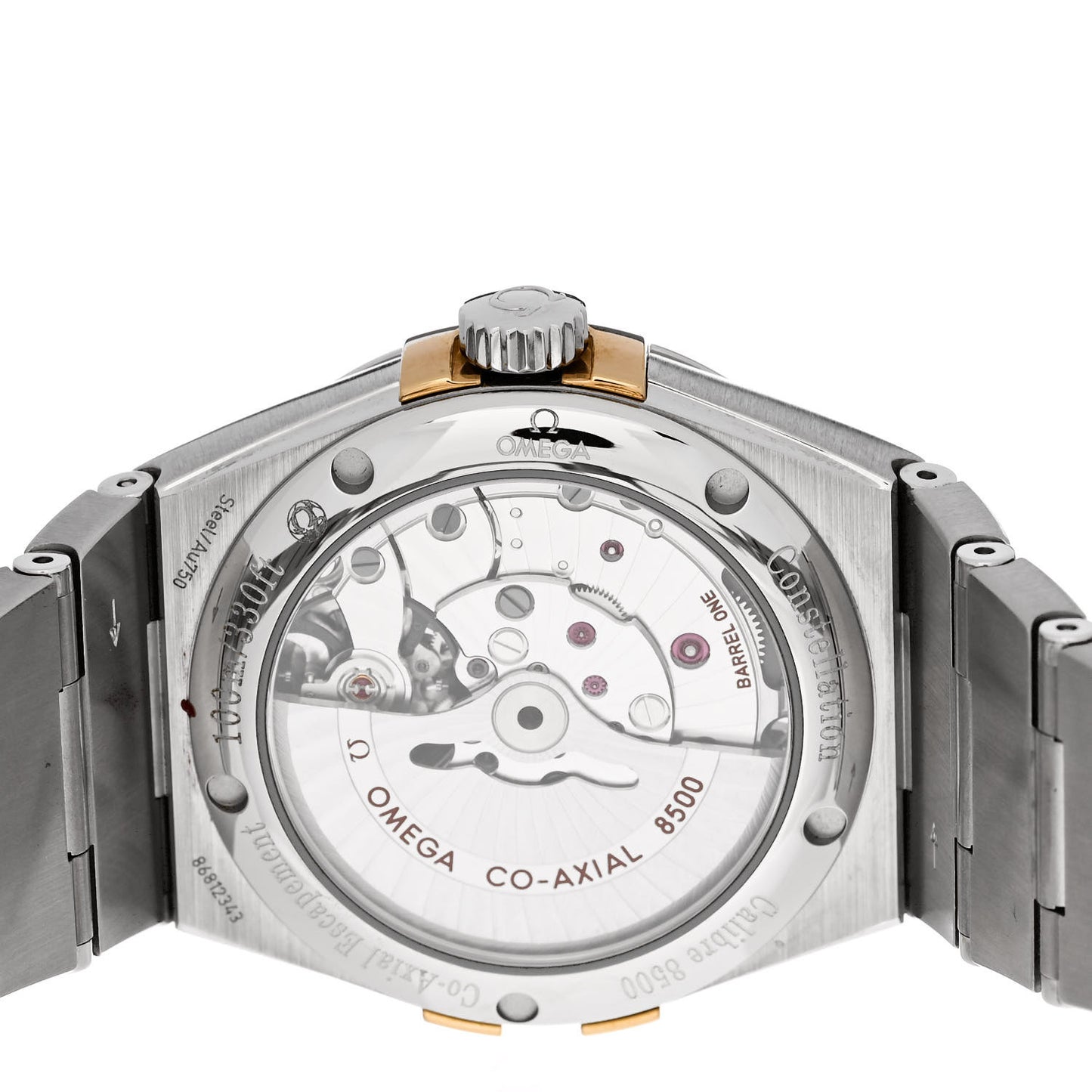 Stainless Steel 18K Yellow Gold 38mm Constellation Chronometer Automatic Watch 123.20.38.21.02.005