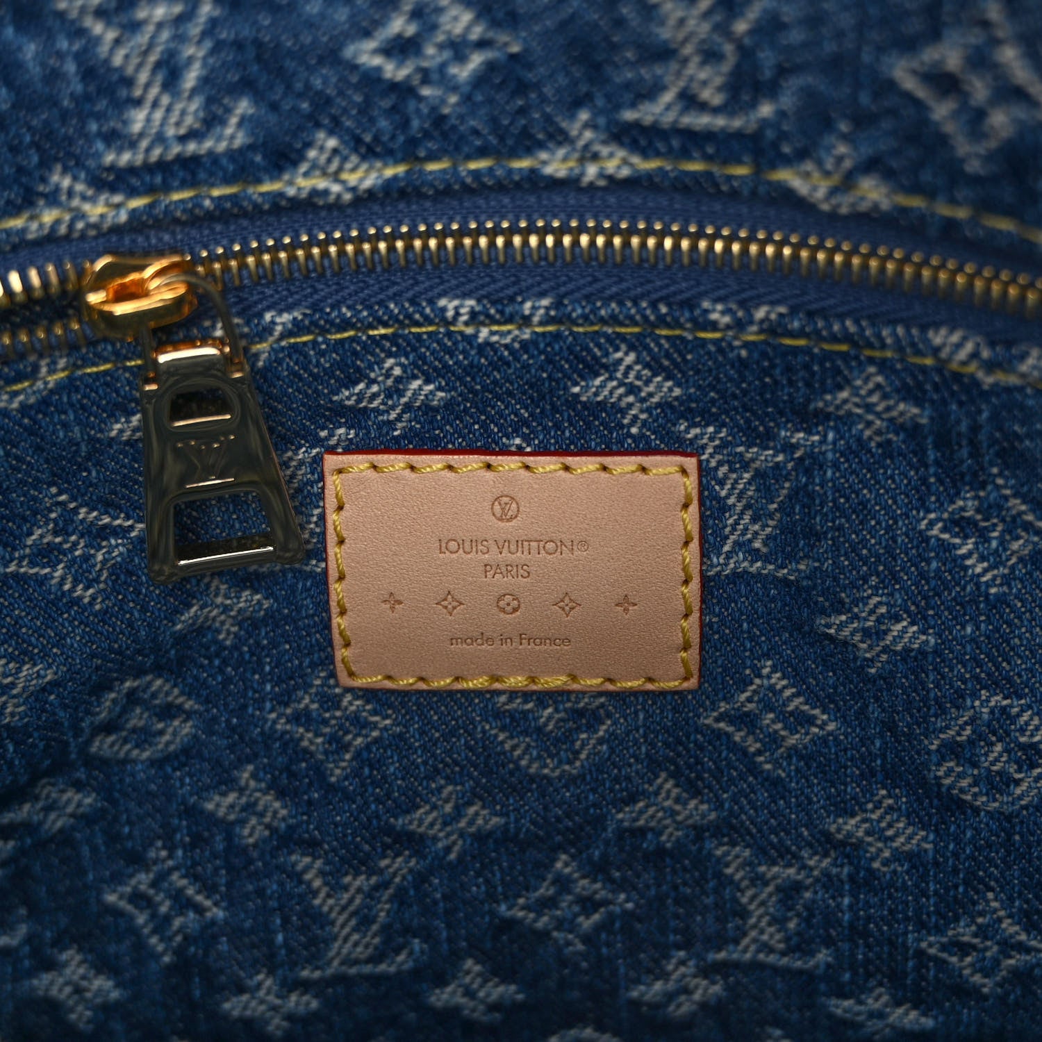 Louis Vuitton Monogram Denim Pochette Cosmetique GM Denim Blue 6 of 9
