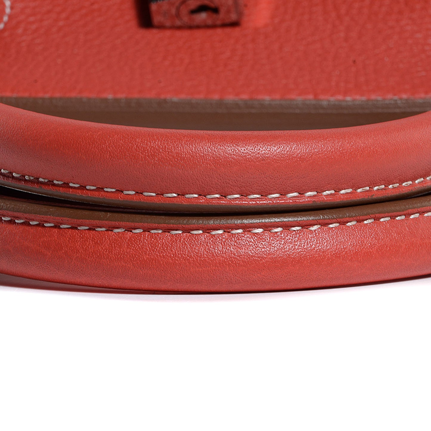 Togo Eclat Birkin 40 Sanguine and Blanc