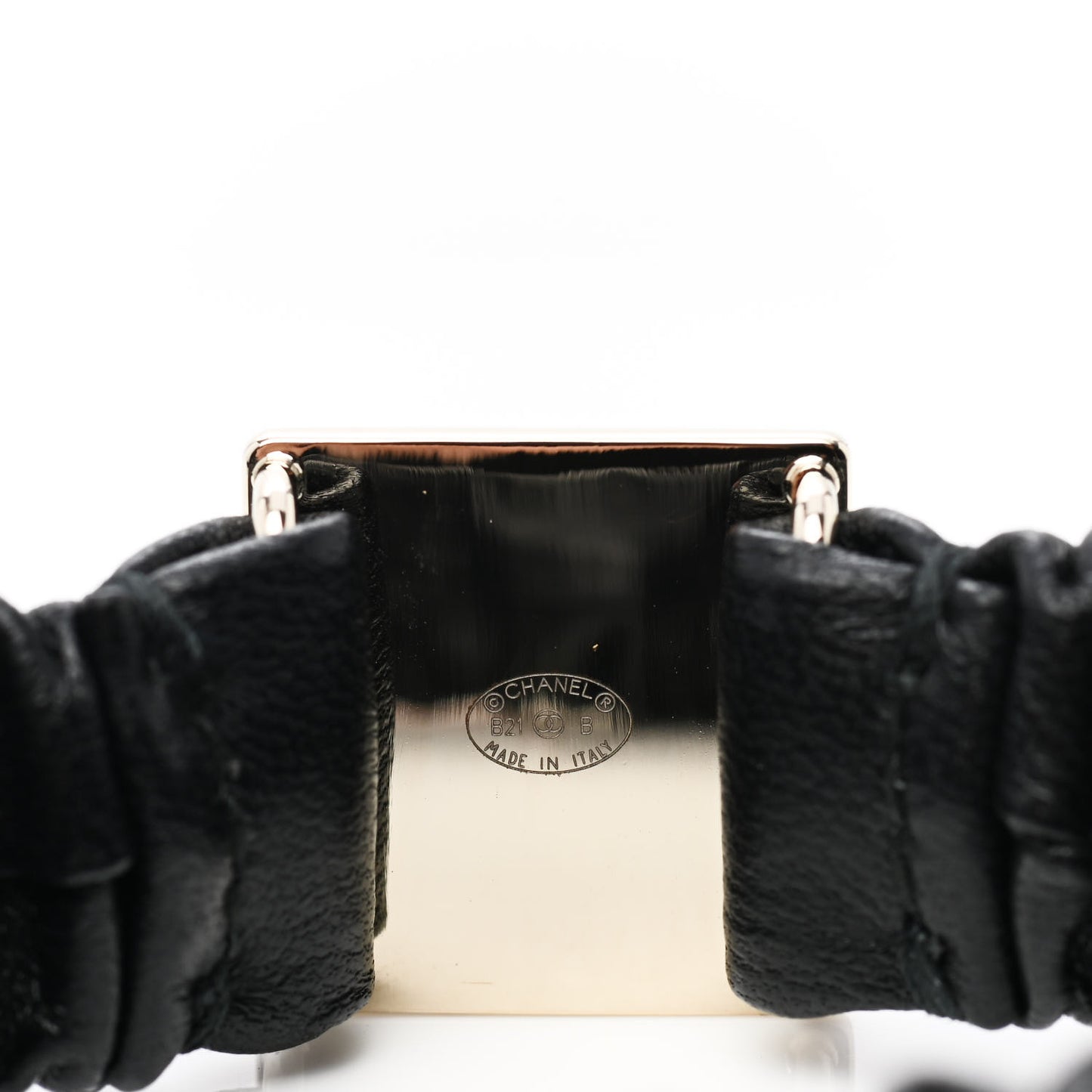 Lambskin CC Bracelet Black