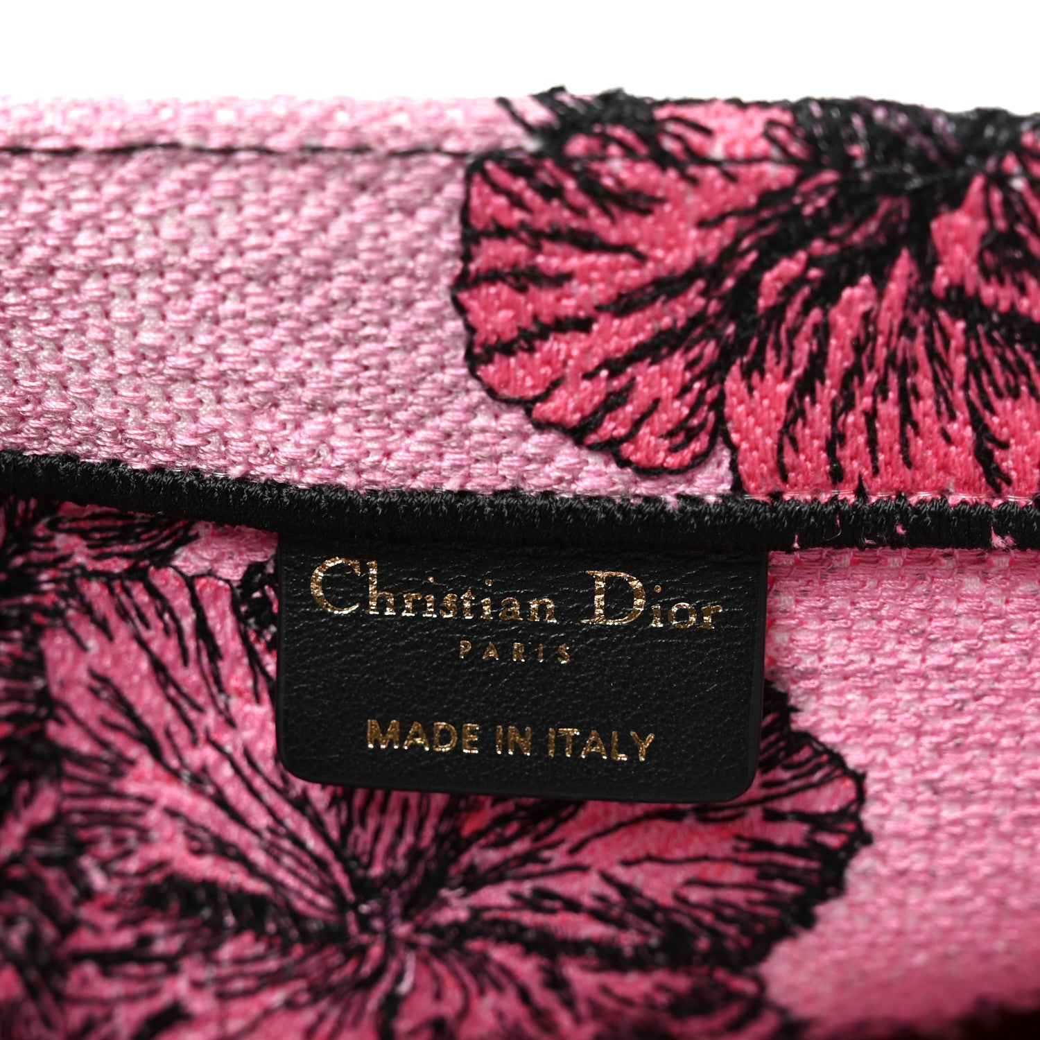 Christian Dior Canvas Embroidered Large Toile de Jouy Voyage Book Tote Fuchsia Multicolor 5 of 9