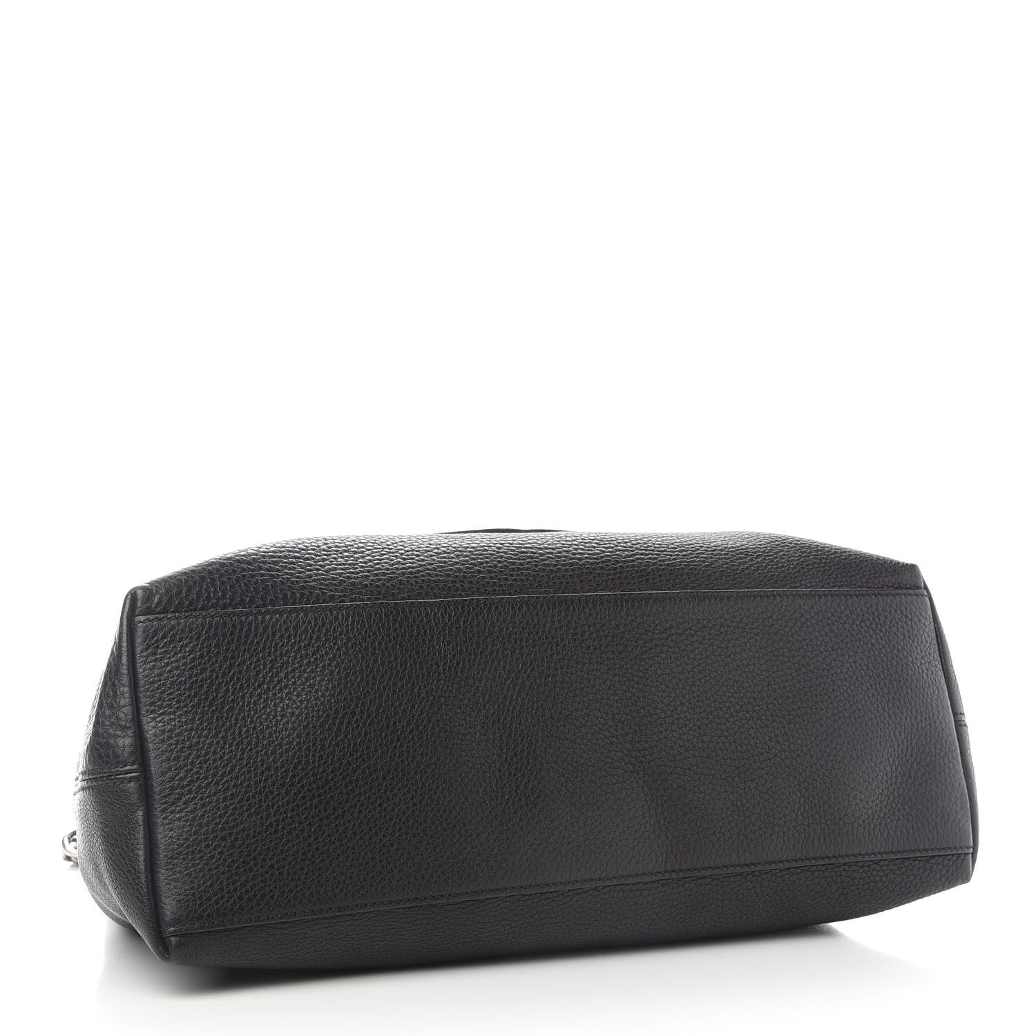 Gucci Pebbled Calfskin Studded Medium Soho Chain Shoulder Bag Black 4 of 10