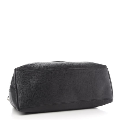 Gucci Pebbled Calfskin Studded Medium Soho Chain Shoulder Bag Black 4 of 10