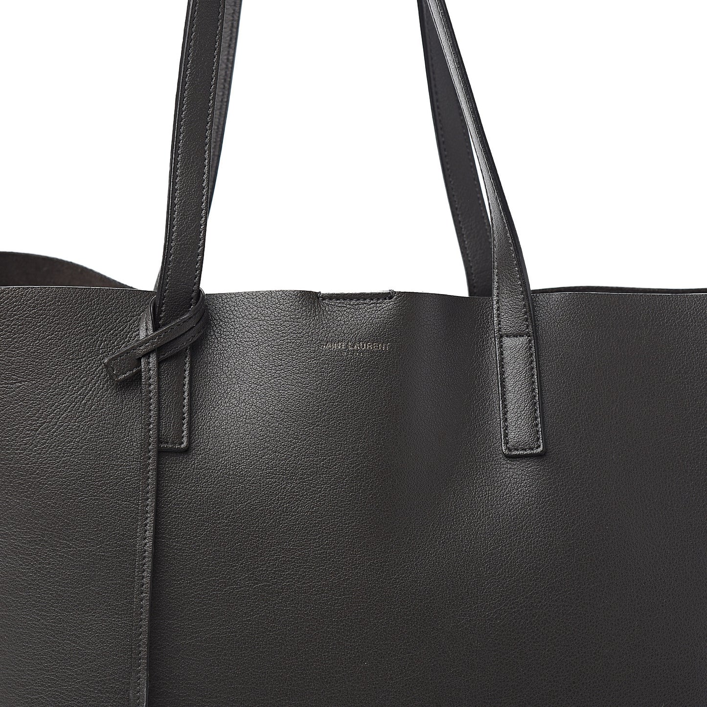 Calfskin Large Shopping Tote Dark Grey