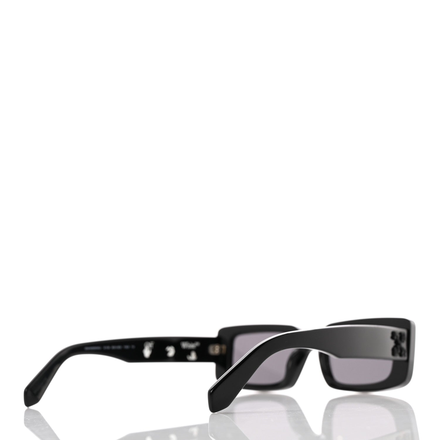 Off-White Acetate Arthur Square Sunglasses OW40004U Black 4 of 11