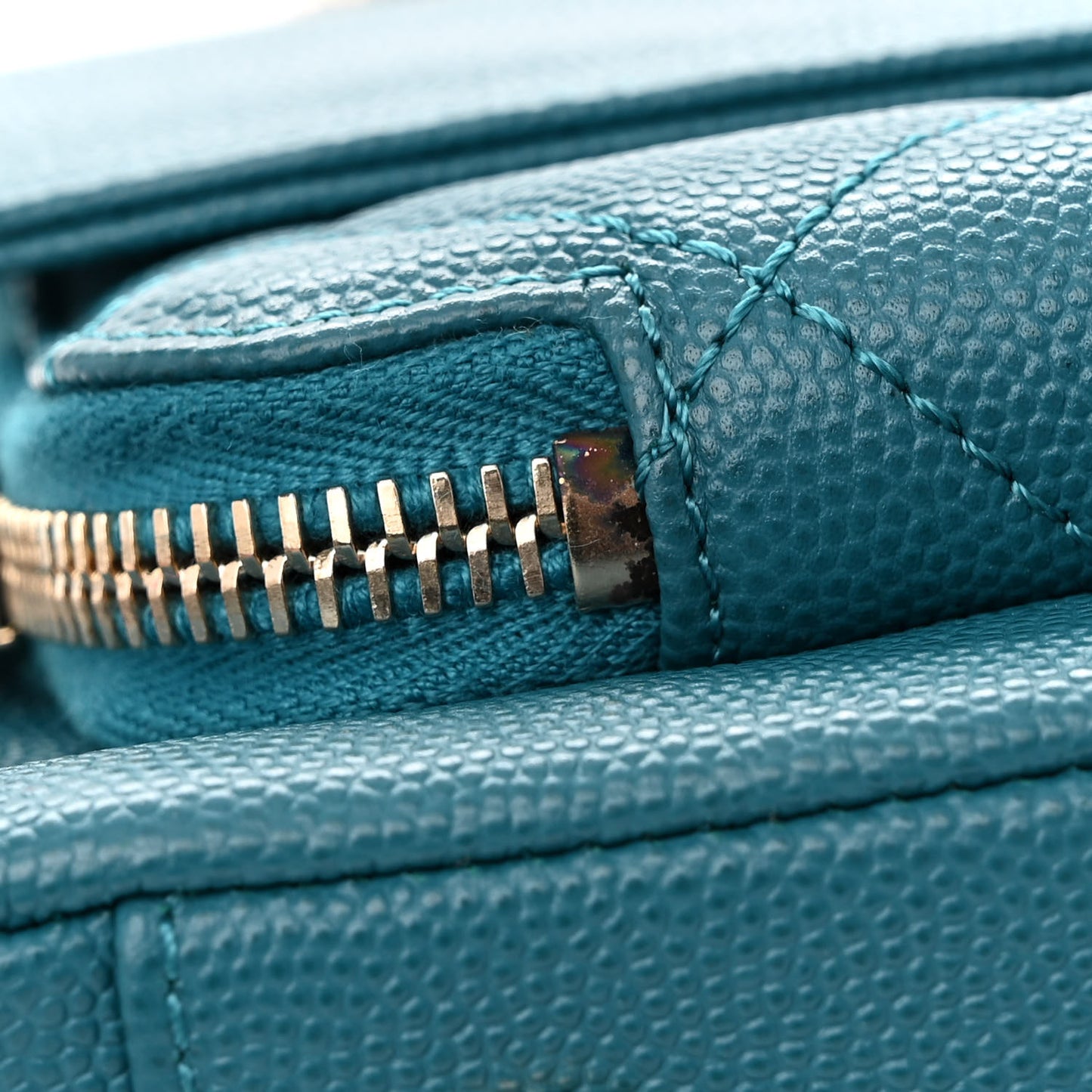 Caviar Quilted Medium Business Affinity Flap Blue