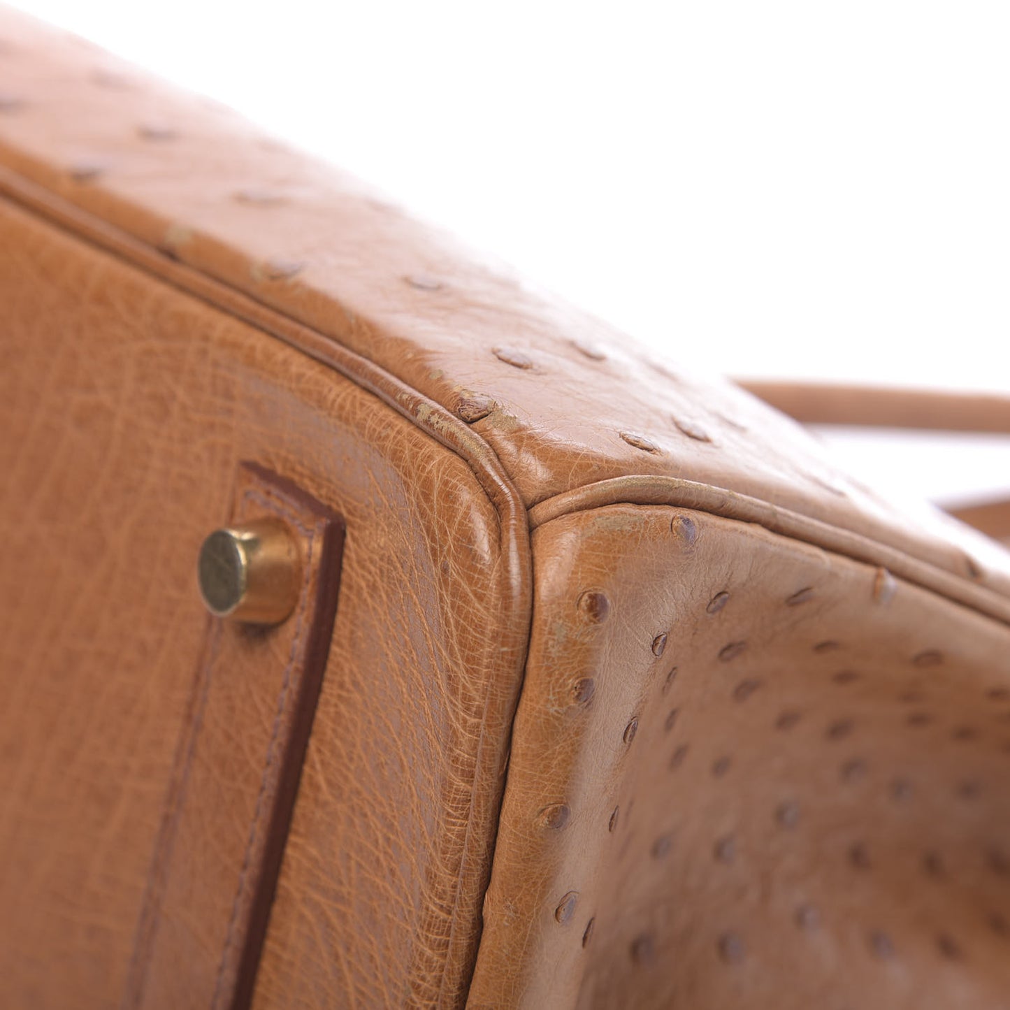 Ostrich Birkin 35 Gold