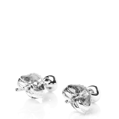 Tiffany Sterling Silver Diamond .06ctw Elsa Peretti Diamonds By The Yard Earrings 3 of 4