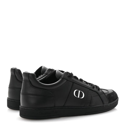 Christian Dior Calfskin Suede Logo Sneakers 36.5 Black 9 of 18