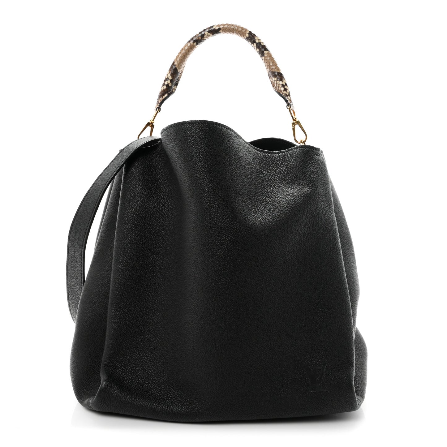 Veau Cachemire Snakeskin Babylone MM Black
