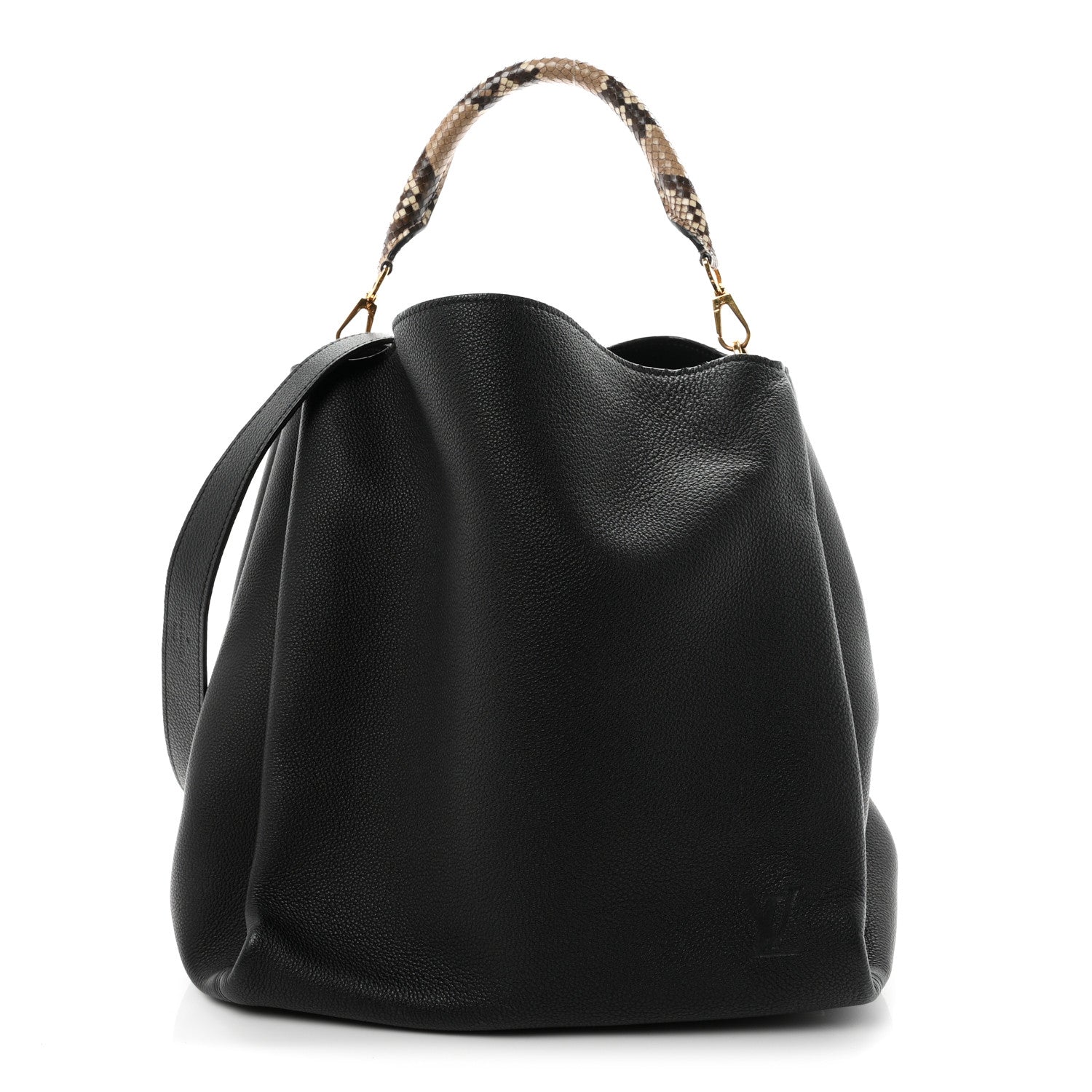 Louis Vuitton Veau Cachemire Snakeskin Babylone MM Black 1 of 10