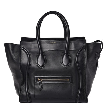 Celine Smooth Calfskin Mini Luggage Black 1 of 14