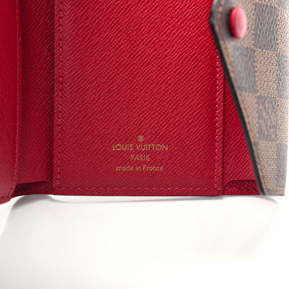 Louis Vuitton Damier Ebene Victorine Wallet Red 11 of 12