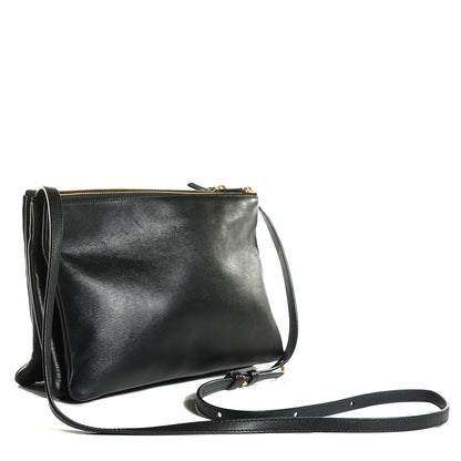 Celine Lambskin Large Trio Crossbody Bag Black 3 of 10