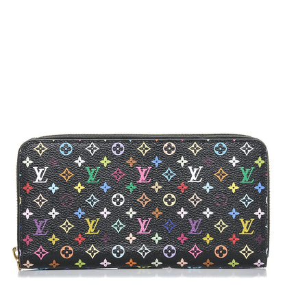 Louis Vuitton Monogram Multicolor Zippy Wallet Black Grenade 1 of 6
