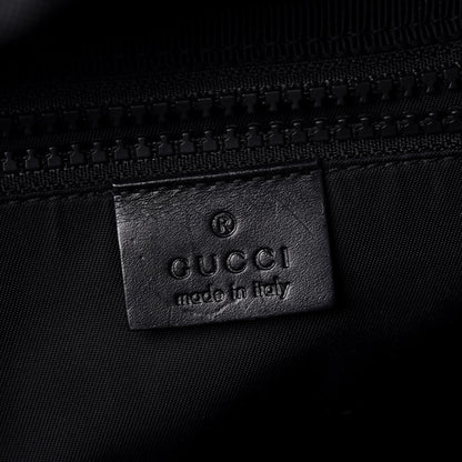 Gucci Techno Canvas Web L'Aveugle Par Amour Embroidered Double Buckle Backpack Black 6 of 12