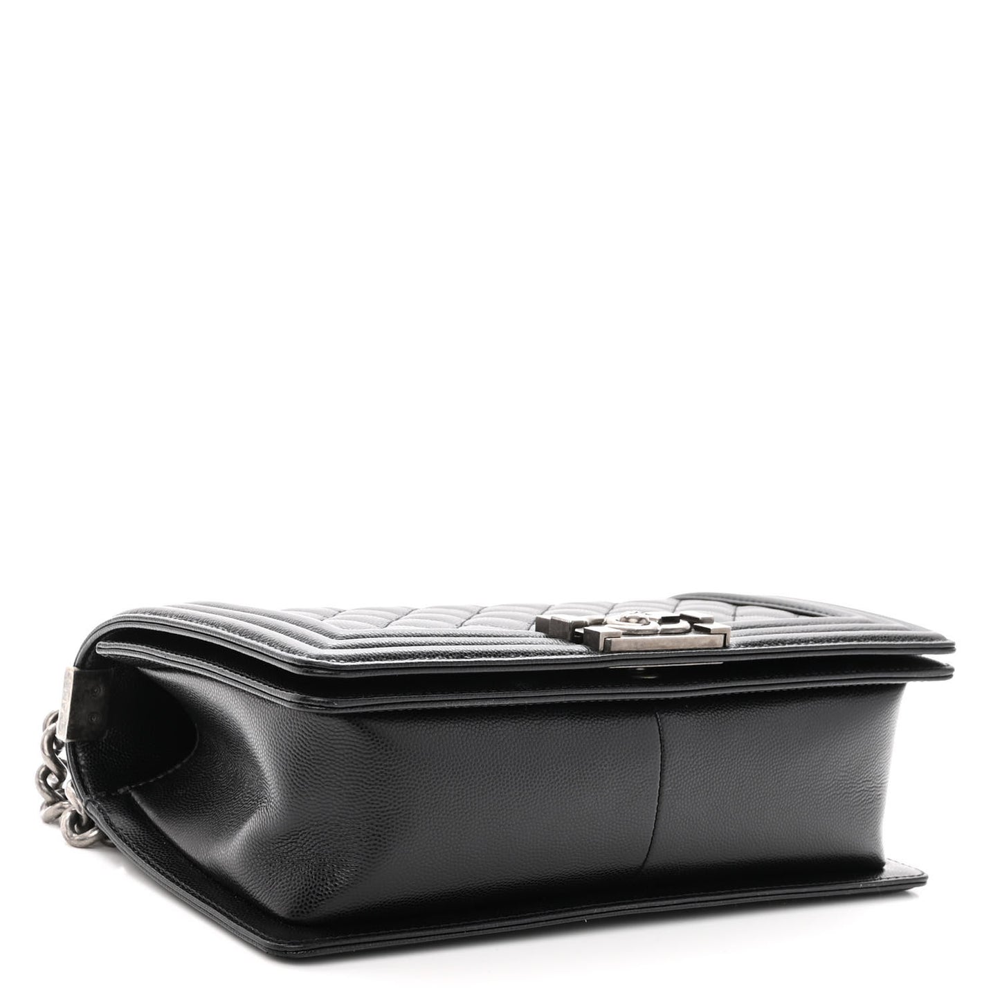 Caviar Quilted Medium Boy Flap Black