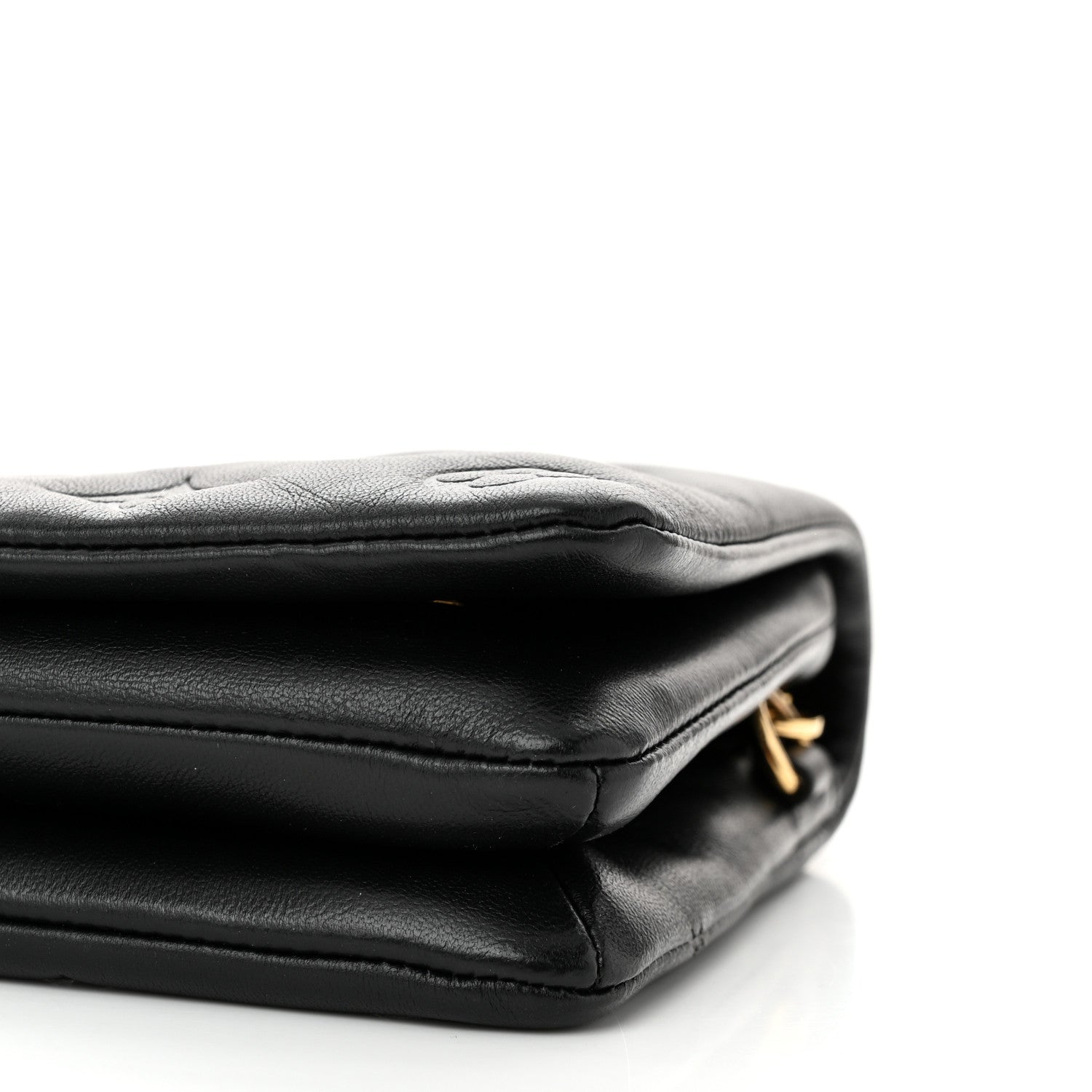 Louis Vuitton Lambskin Embossed Monogram Pochette Coussin Black 9 of 9