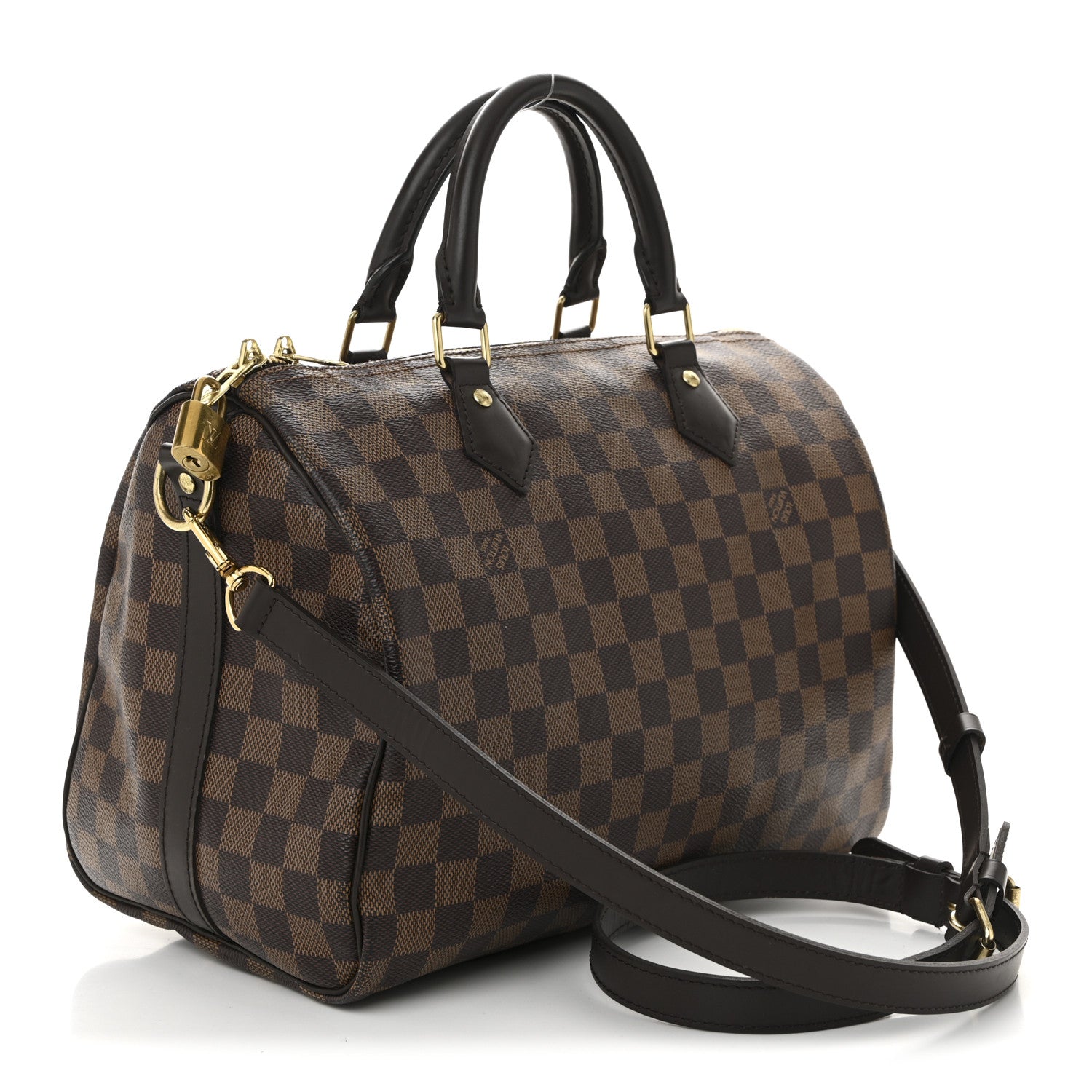 Louis Vuitton Damier Ebene Speedy Bandouliere 30 3 of 9