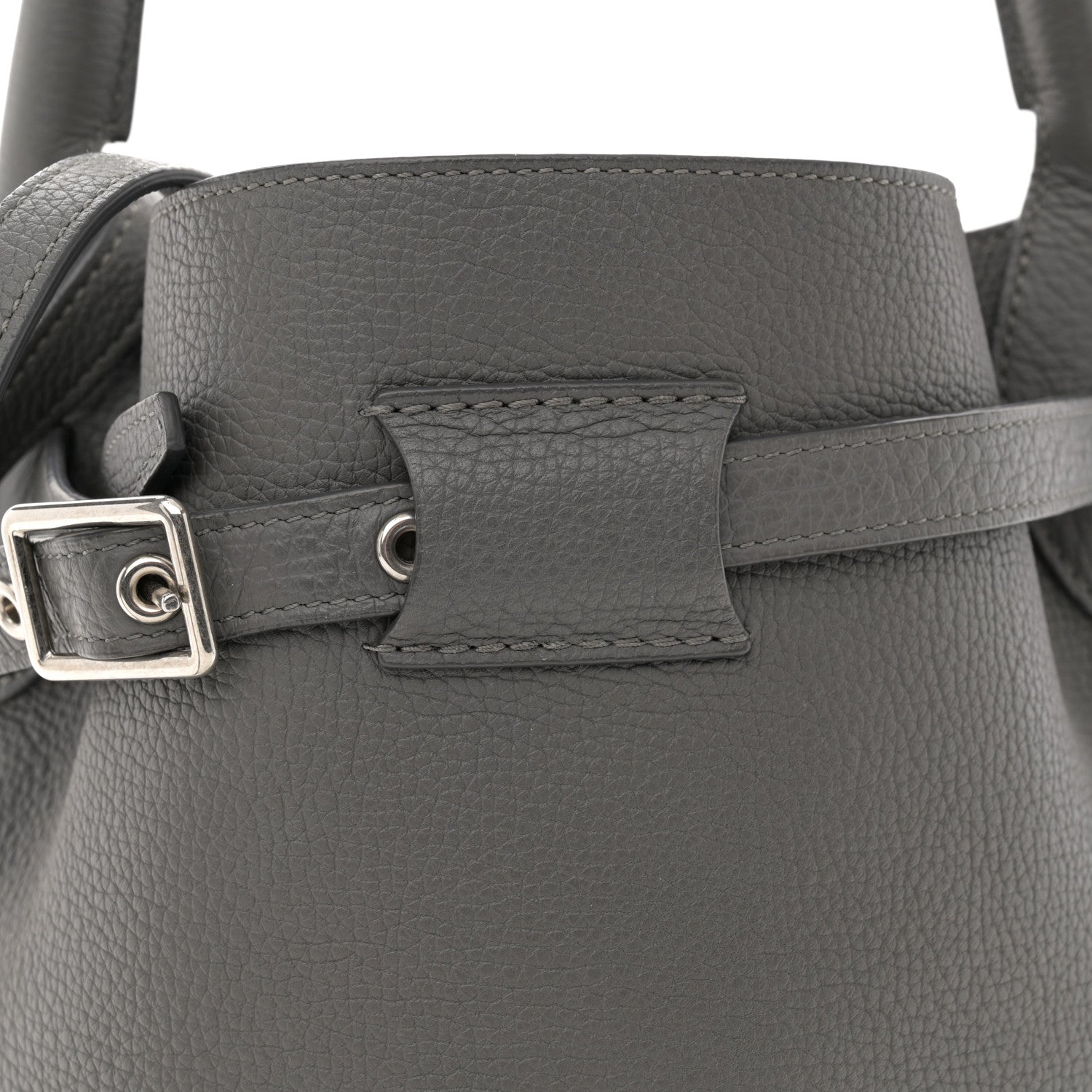 Celine Supple Grained Calfskin Nano Big Bag Bucket Grey 7 of 10