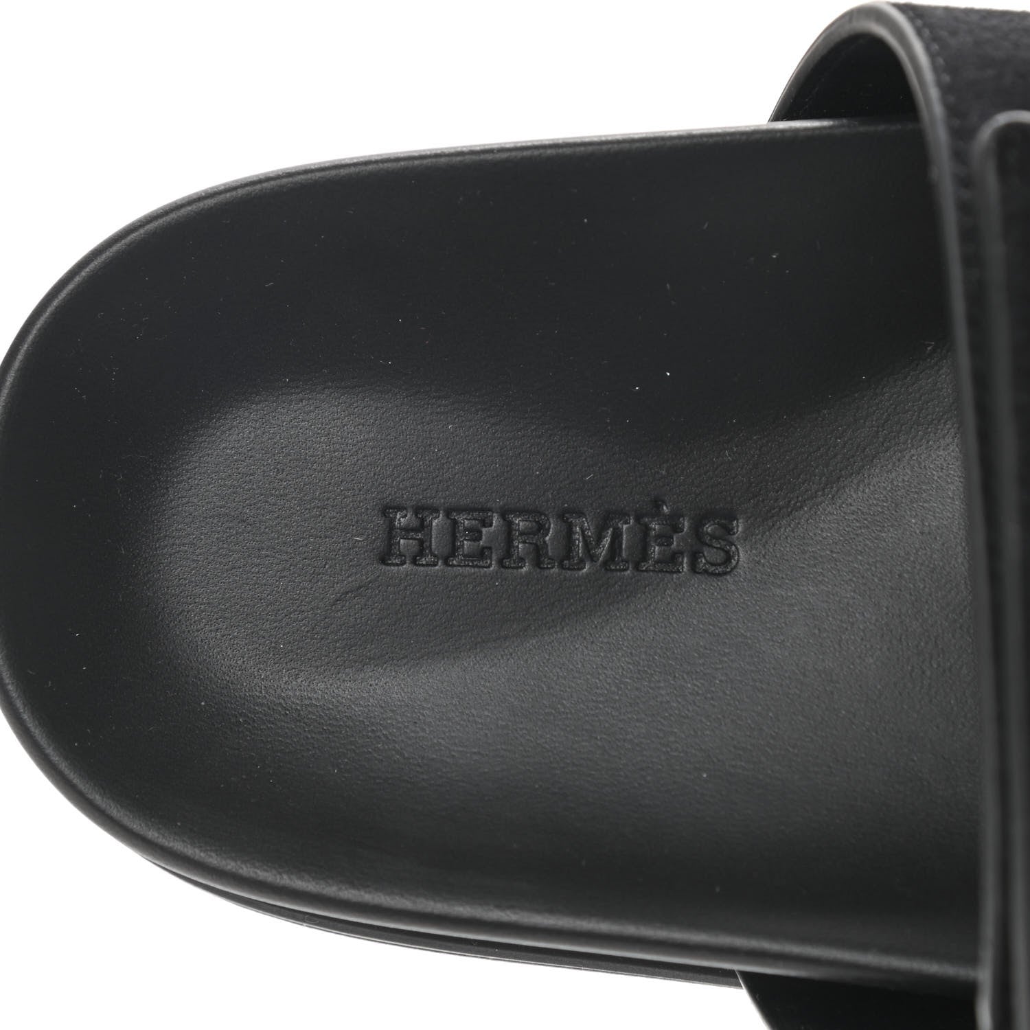 Hermes Suede Goatskin Womens Chypre Sandals 37.5 Black 7 of 7