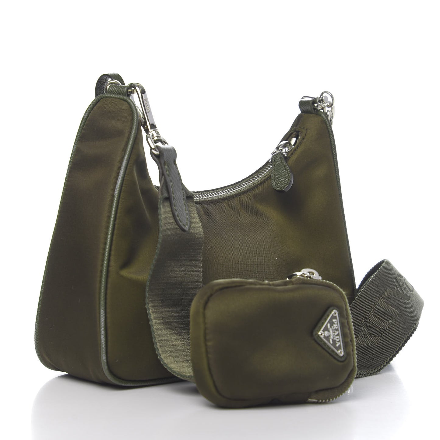 Tessuto Nylon Saffiano Re-Edition 2005 Shoulder Bag Mimetico