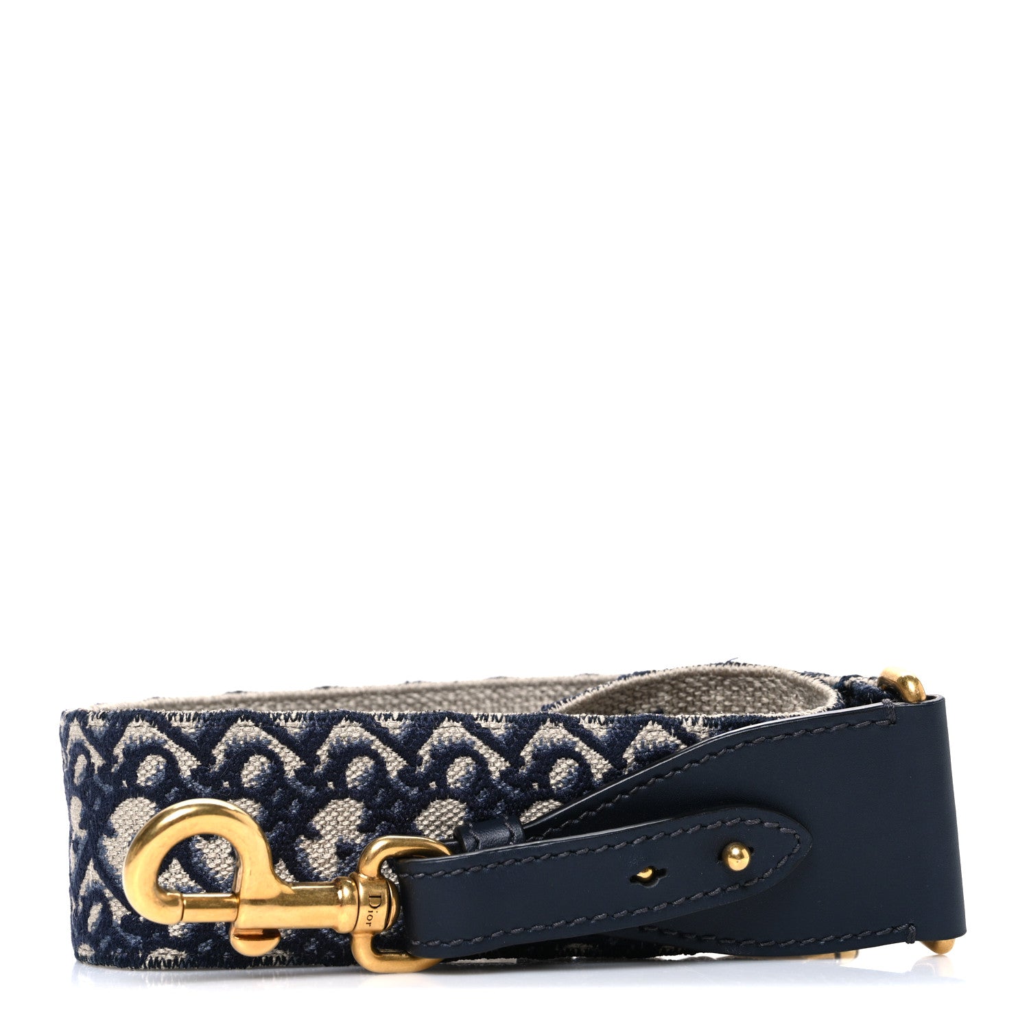 Christian Dior Oblique Shoulder Strap  Blue 1 of 4