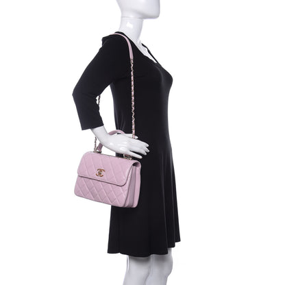 Chanel Lambskin Quilted Small Trendy CC Flap Dual Handle Bag Light Pink 2 of 11