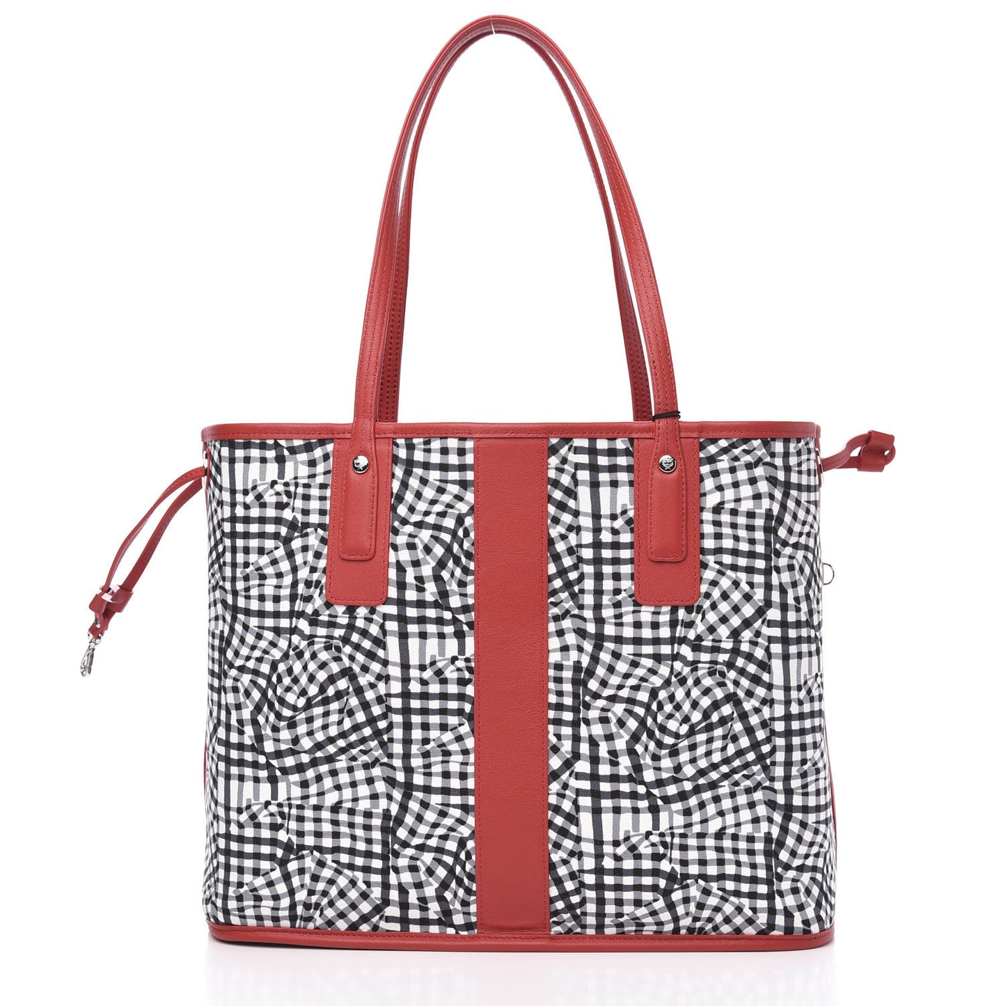 Visetos Medium Liz Reversible Shopper Tote Black Red
