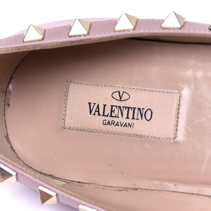 Valentino Garavani Calfskin Nappa Rockstud Ballerina Flats 36.5 Water Rose Poudre 6 of 6